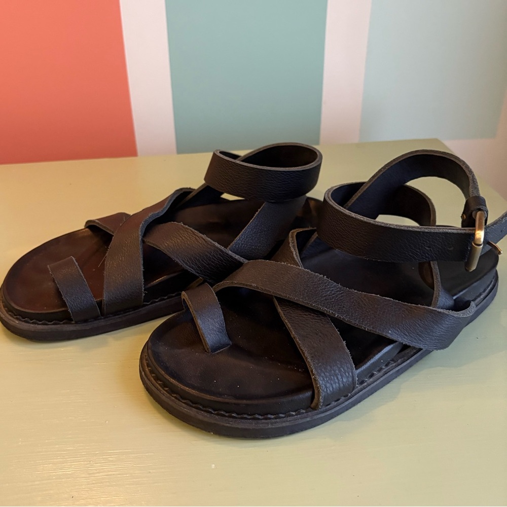 Black Strappy Sandals